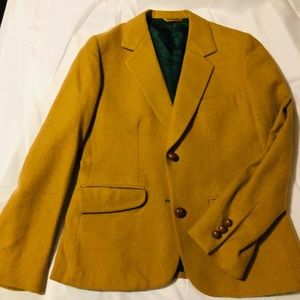 Vintage Camel Wool Ladies Jacket Blazer by Justin Ltd Size 8